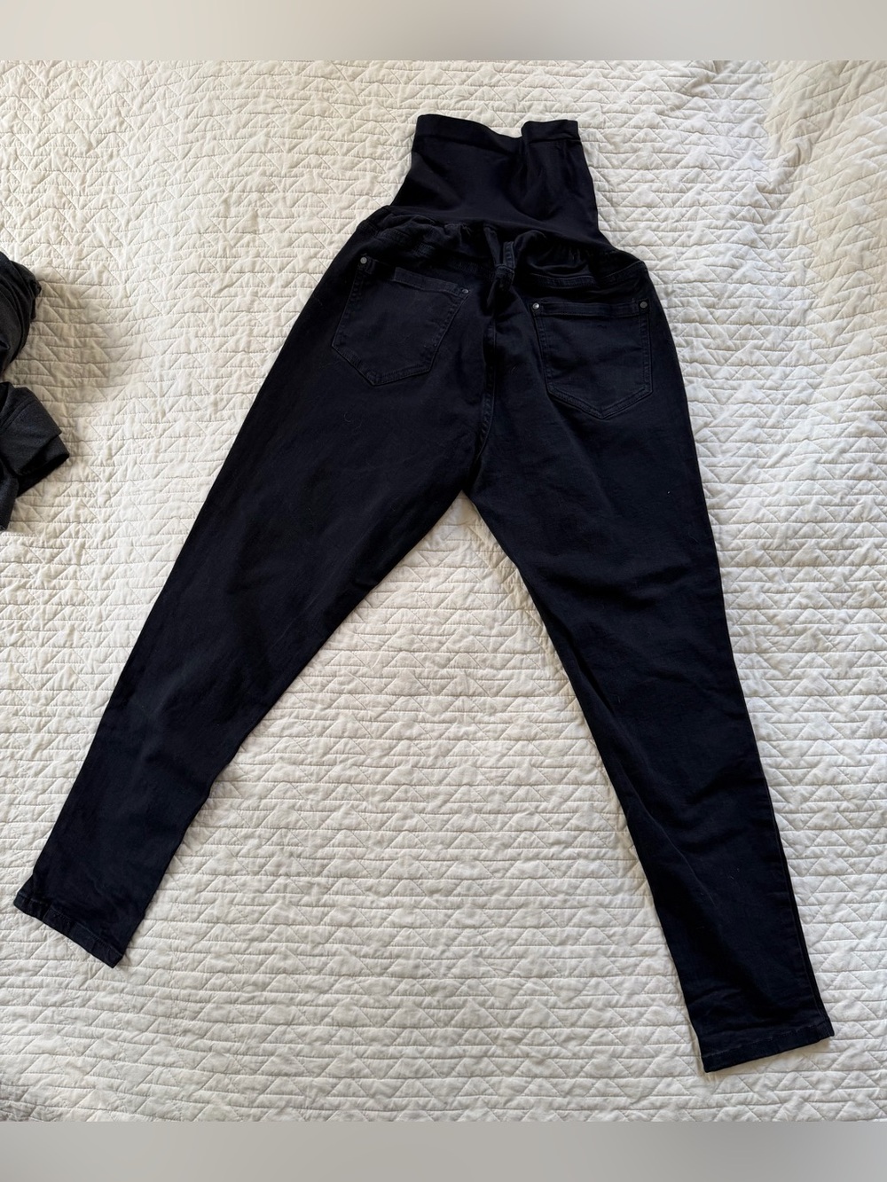 Indigo Blue Black Maternity Jeggings